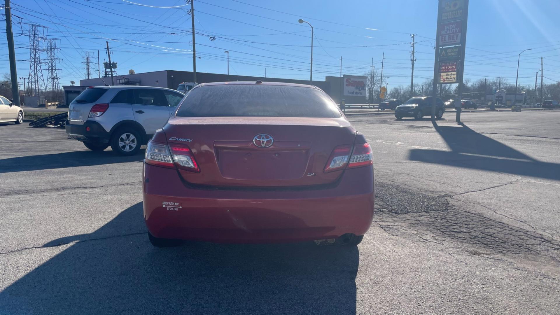 2011 Maroon /GRAY Toyota Camry Base 6-Spd AT (4T4BF3EK1BR) with an 2.5L L4 DOHC 16V engine, 6-Speed Automatic transmission, located at 2710A Westlane Rd., Indianapolis, IN, 46268, (317) 291-2000, 39.885670, -86.208160 - Photo#1